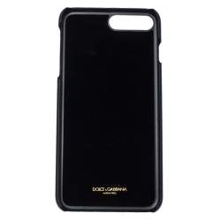 Pre Owned غطاء آيفون دولتشي اند غابانا جلد مرصع جواهر متعددة الألوان