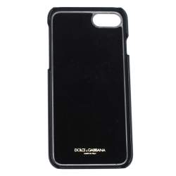 Pre Owned Dolce & Gabbana Multicolor Floral Embellished Leather iPhone 7 Case