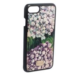 Pre Owned Dolce & Gabbana Multicolor Floral Print Leather iPhone 7 Case