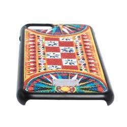 Pre Owned حافظة آيفون 7 دولتشي آند غابانا جلد مطبوعة متعددة الألوان