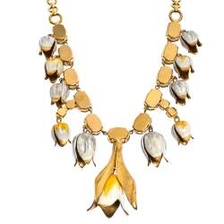 Pre Owned قلادة دولتشي آند غابانا إيناميل وكريستال ومعدن ذهبي متعددة الألوان