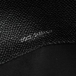 مملوكة مسبقًا Dolce & Gabbana Black Dauphine Leather iPad Envelope Case