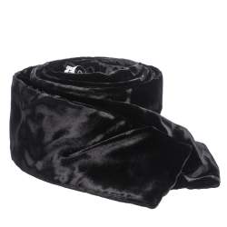 Pre Owned حزام دولتشي آند غابانا قطيفة أسود عريض 