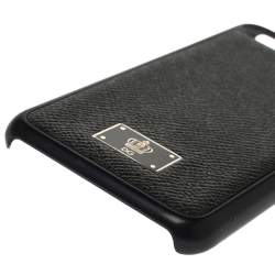 مملوكة مسبقًا جراب آيفون 7 دولتشي آند غابانا جلد أسود