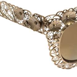 مملوكة مسبقًا نظارة شمسية دولتشي أند غابانا فيليغرانا DG2134 ذهبية عين القطة