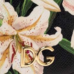 Pre Owned Dolce & Gabbana Multicolor Lily Print Leather iPhone XS Max Case