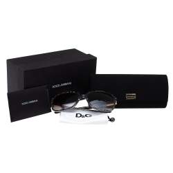 Pre Owned Dolce & Gabbana Lace Inlay/ Smoke Gradient DG 4172 Square Sunglasses