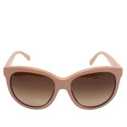 Dolce & Gabbana Salmon Pink/ Brown Gradient DG4149 Oversized Sunglasses