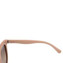 Pre Owned نظارة شمسية دولتشي أند غابانا كبيرة دي جي4149 متدرجة بني / وردي سالمون