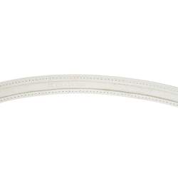 Pre Owned حزام دولتشي أند غابانا رفيع شعر عجل طباعة حيوان وجلد أبيض 85 سم