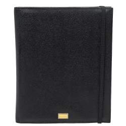 Pre Owned Dolce & Gabbana Black Leather Ipad Case