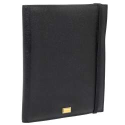 Pre Owned Dolce & Gabbana Black Leather Ipad Case
