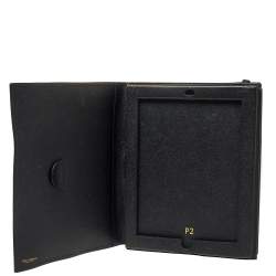 Pre Owned Dolce & Gabbana Black Leather Ipad Case