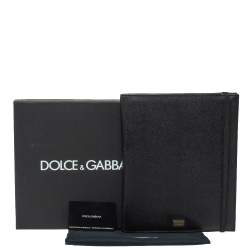 Pre Owned Dolce & Gabbana Black Leather Ipad Case