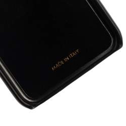 Pre Owned Dolce & Gabbana Black Leather Sacred Heart iPhone X Cover 