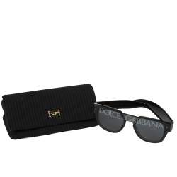 Pre Owned Dolce & Gabbana Black / Smoke DG 4356 Domenico Monolens Sunglasses