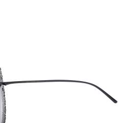 Dolce & Gabbana Black & Pearl Lace Filigree / Grey Gradient DG 2238-H Cat Eye Sunglasses