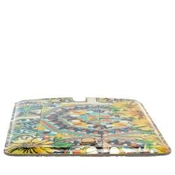 Pre Owned Dolce & Gabbana Multicolor Majolica Print Patent Leather P2 Tablet Case