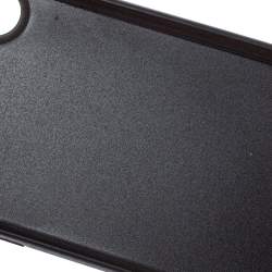 Pre Owned Dolce & Gabbana Red/Black Leather Dauphine iPhone X Case