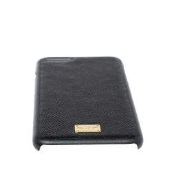 Dolce & Gabbana Black Leather iPhone 7/8 Plus Case
