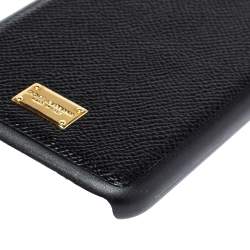Dolce & Gabbana Black Leather iPhone 7/8 Plus Case