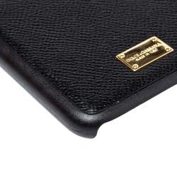 Dolce & Gabbana Black Leather iPhone 7/8 Plus Case