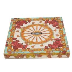Pre Owned Dolce & Gabbana Multicolor Multiprint Silk Square Scarf