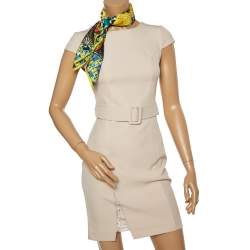 Pre Owned Dolce & Gabbana Multicolor Multiprint Silk Square Scarf