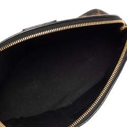 Pre Owned Dolce & Gabbana Brown Leopard Coated Canvas Cosmetic Case