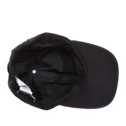 Pre Owned Dolce & Gabbana Black Canvas Logo Detail Baseball Cap L