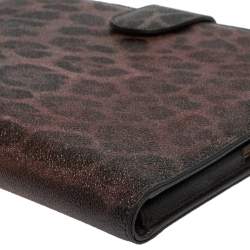 Pre Owned Dolce & Gabbana Multicolor Leopard Print Leather Tablet 2 Case