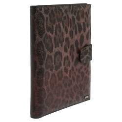 Pre Owned Dolce & Gabbana Multicolor Leopard Print Leather Tablet 2 Case