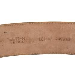 Pre Owned حزام خصر دولتشي أند غابانا جلد ثعبان ذهبي ميتالك 70 سم