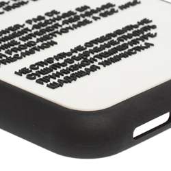 Pre Owned حافظة آيفون اكس أس دولتشي أند غابانا مطاط أبيض مزين بطاقة التعليمات  