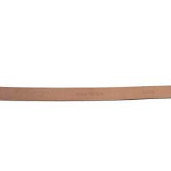 Pre Owned Dolce & Gabbana Blue Patent Leather D&G Logo Slim Belt 85 CM