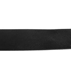 مملوكة مسبقًا Dolce and Gabbana Black Leather Baroque Logo Buckle Belt 90 CM