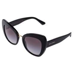 Pre Owned نظارة شمسية دولتشي أند غابانا DG4319 غرادينت عين قطة أسيتات أسود