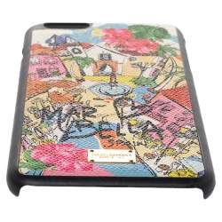 Pre Owned Dolce & Gabbana Multicolor Leather Marbella iPhone 6/6s Plus Cover