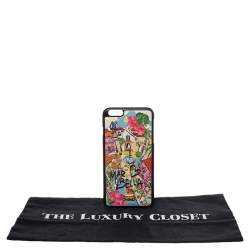 Pre Owned Dolce & Gabbana Multicolor Leather Marbella iPhone 6/6s Plus Cover