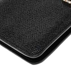 Pre Owned جراب هاتف أيفون X  دولتشي & غابانا جلد أسود بسلسلة