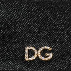 Pre Owned جراب هاتف أيفون X  دولتشي & غابانا جلد أسود بسلسلة