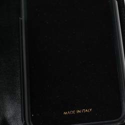 Pre Owned جراب هاتف أيفون X  دولتشي & غابانا جلد أسود بسلسلة