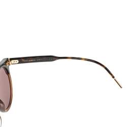 Pre Owned Dolce & Gabbana Brown Havana/Brown DG 4329-F Panthos Round Sunglasses