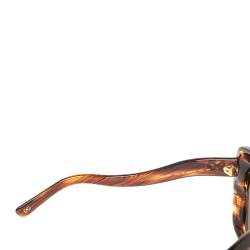 Pre Owned نظارة شمسية دولتشي أند غابانا DG4054  ترتواز بني كبيرة الحجم