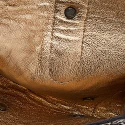 Pre Owned Dolce & Gabbana Brown Snakeskin Embossed Leather Key Chain Bag Charm