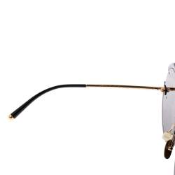 Pre Owned ن ظارة شمسية دولتشي أند غابانا DG6121 DG أسيتات أسود مزخرفة كريستال