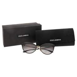 Pre Owned Dolce & Gabbana Black DG2178 Gradient Cat Eye Sunglasses