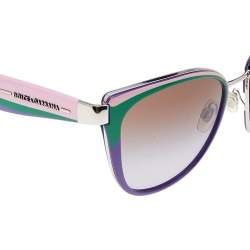 مملوكة مسبقًا Dolce & Gabbana Colorblock / Brown Gradient DG2107 Oversized Sunglasses