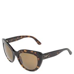 Pre Owned نظارة شمسية دولتشي أند غابانا باترفلاي دي جي4287 ترتواز بني