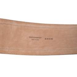 Dolce and Gabbana Multicolor Snakeskin Waist Belt 85cm